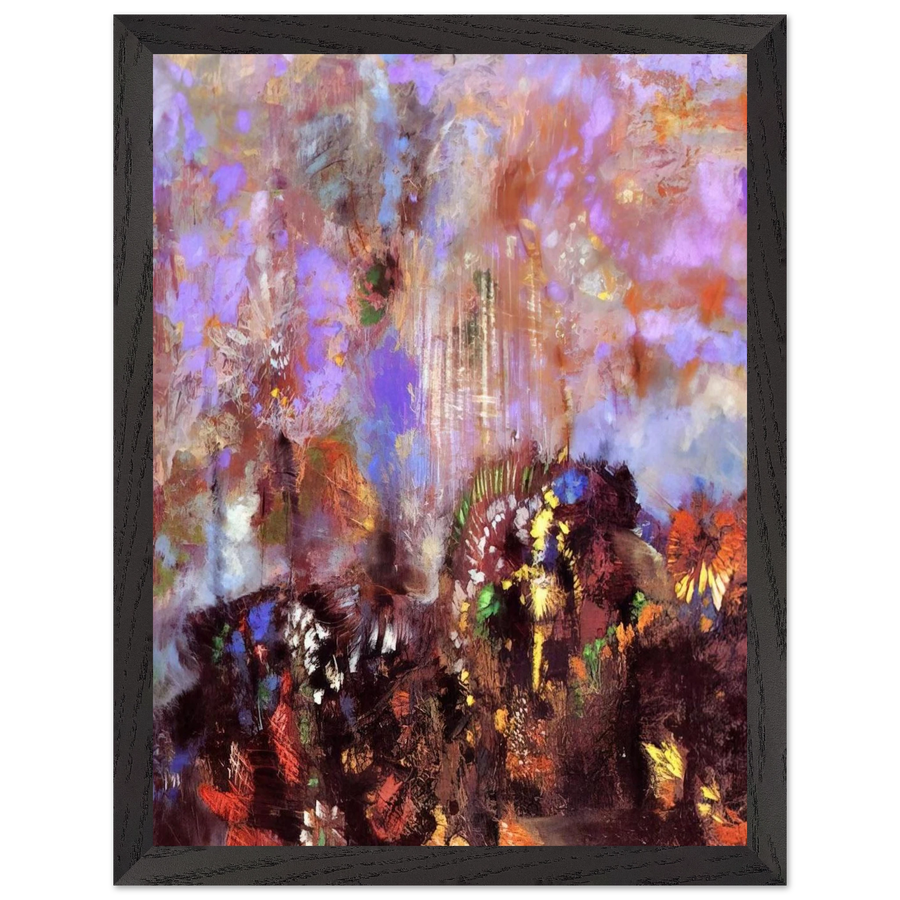 COMPOSITION WITH FLOWERS by Odilon Redon — Framed art print at Zephyeer
