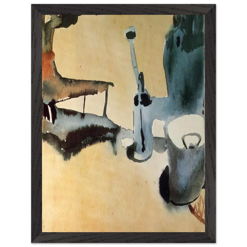 FLOWER STAND WITH WATERING CAN AND BUCKET 1910 by Paul Klee — Framed art print at Zephyeer