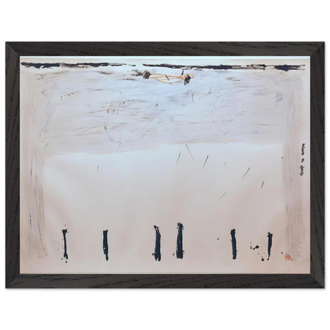 VERTICALES EN BAS 1968 by Antoni Tapies — Framed art print at Zephyeer