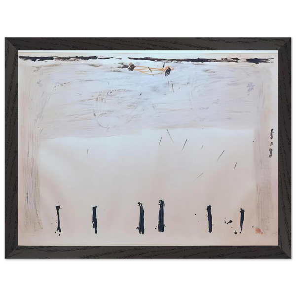 VERTICALES EN BAS 1968 by Antoni Tapies — Framed art print at Zephyeer