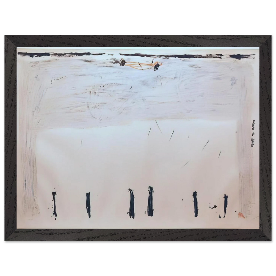 VERTICALES EN BAS 1968 by Antoni Tapies — Framed art print at Zephyeer
