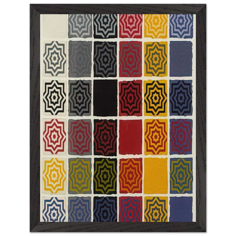 Stars 8 Pointed by Sol LeWitt — Framed art print at Zephyeer