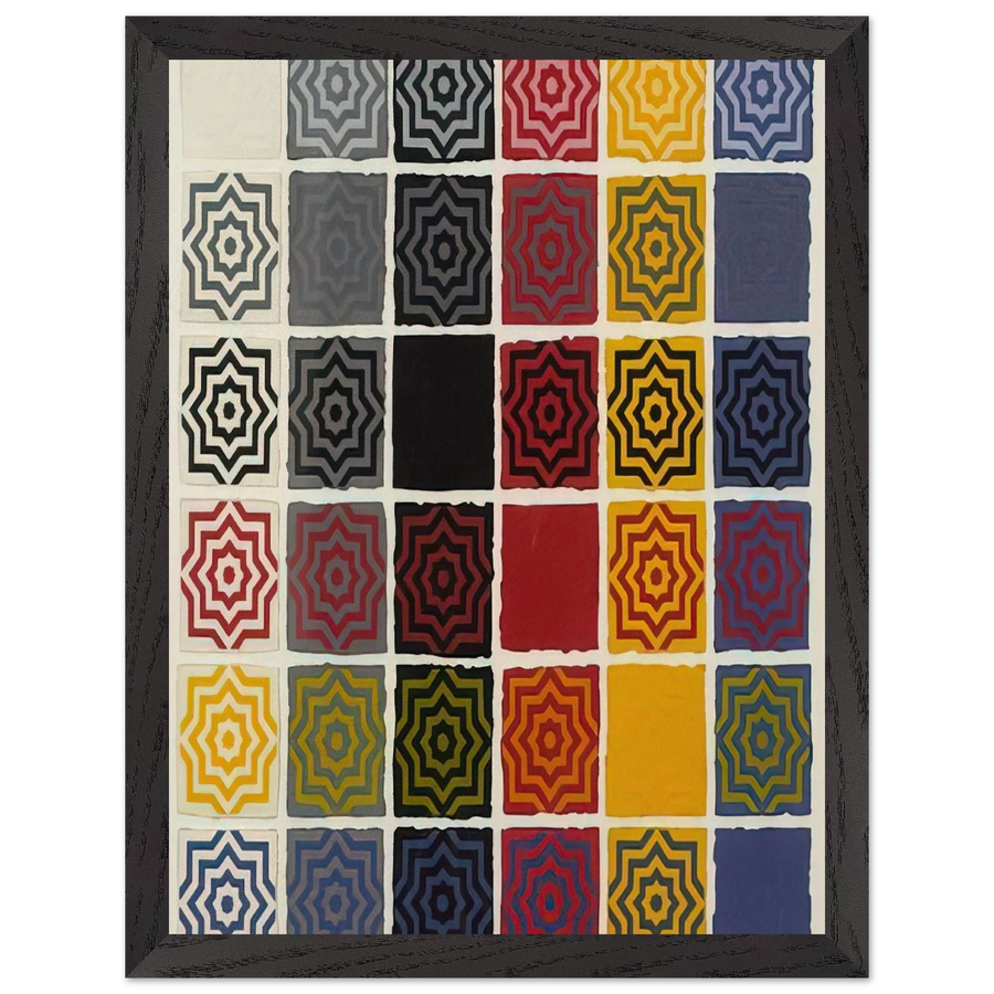 Stars 8 Pointed by Sol LeWitt — Framed art print at Zephyeer