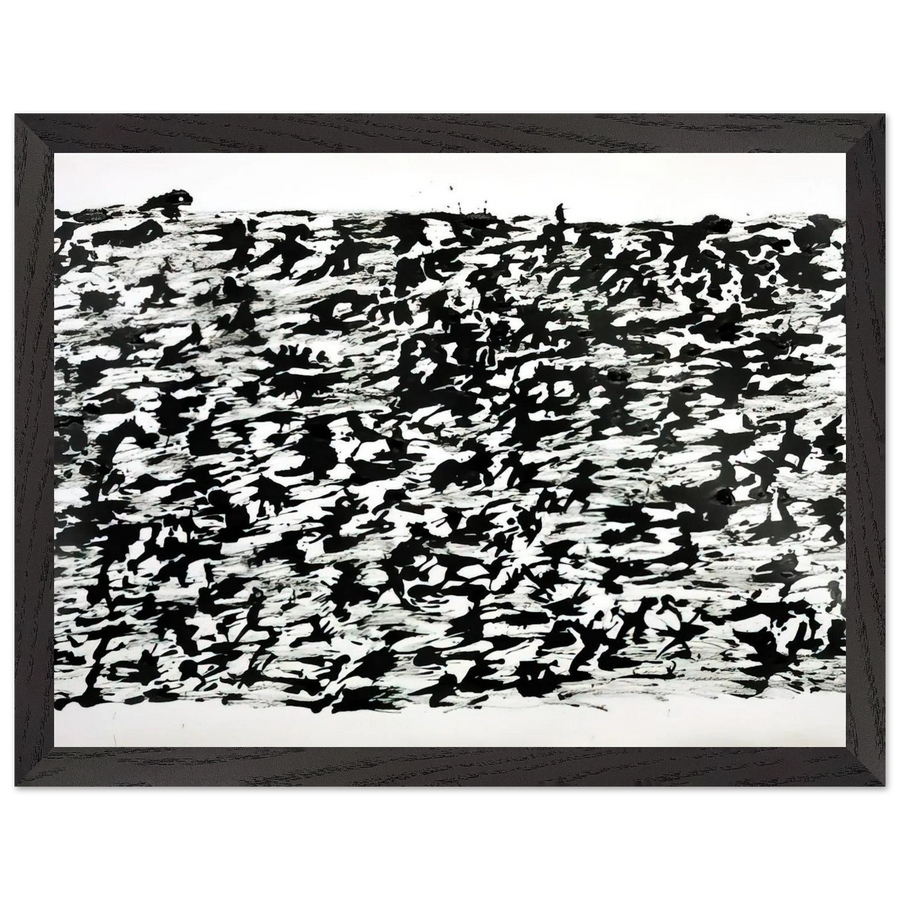 UNTITLED CHINESE INK DRAWING 1961 by Henri Michaux — Framed art print at Zephyeer