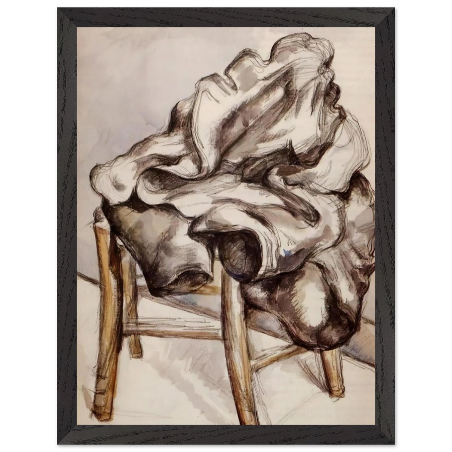 Jacket on a Chair by Paul Cézanne — Framed art print at Zephyeer