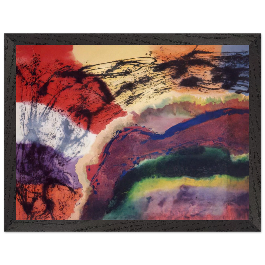 The Storm from Denver to the Bronx - 1970 by Ronnie Landfield — Framed art print at Zephyeer