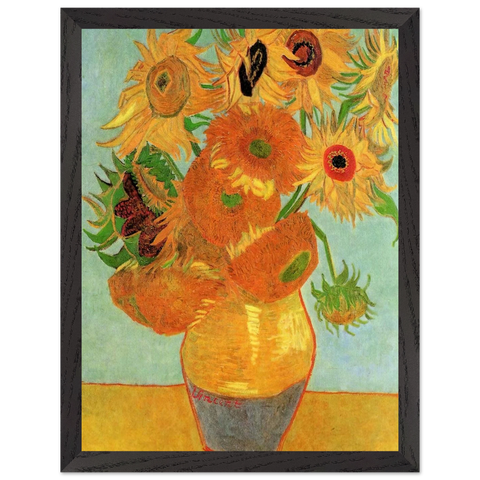 Still Life Vase with Twelve Sunflowers by Vincent van Gogh — Framed art print at Zephyeer