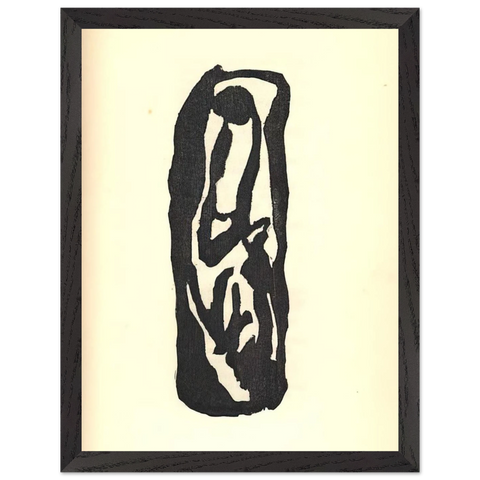 Illustration for Tristan Tzara s Vingt-cinq poèmes by Jean Arp — Framed art print at Zephyeer