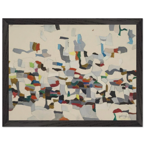 Untitled Composition - 1957 by Robert Goodnough — Framed art print at Zephyeer