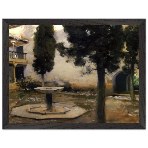 Alhambra, Patio de la Reja by John Singer Sargent — Framed art print at Zephyeer