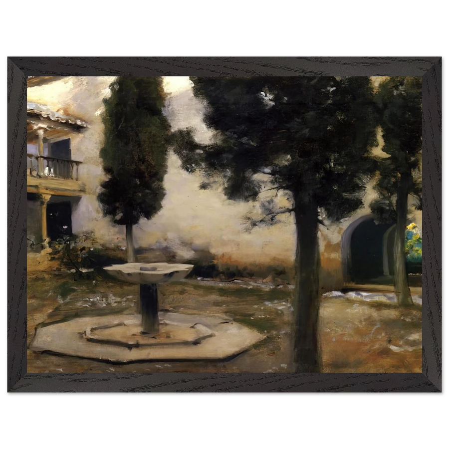 Alhambra, Patio de la Reja by John Singer Sargent — Framed art print at Zephyeer