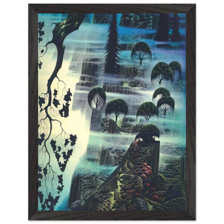 Surf Wind and Fog by Eyvind Earle — Framed art print at Zephyeer