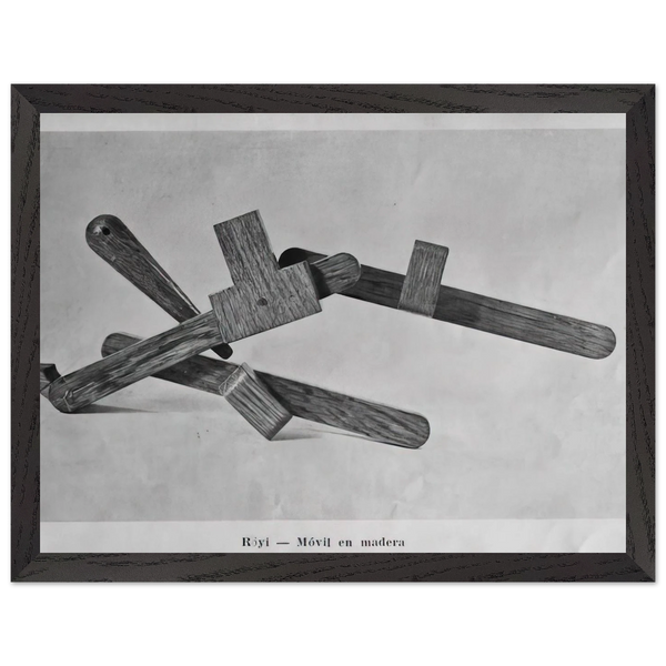 Röyi - 1945 by Gyula Kosice — Framed art print at Zephyeer
