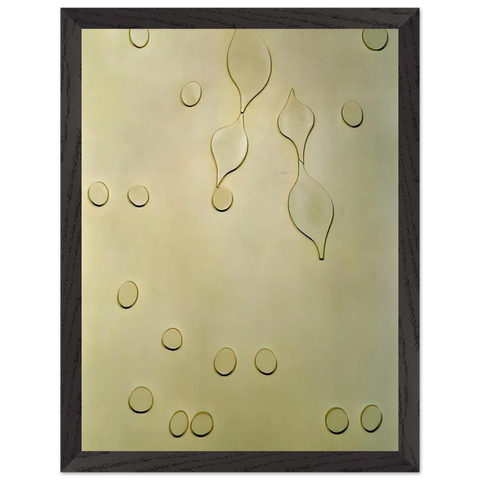 Leafage and Drops by Jean Arp — Framed art print at Zephyeer