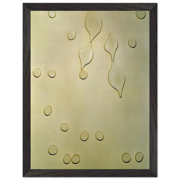 Leafage and Drops by Jean Arp — Framed art print at Zephyeer