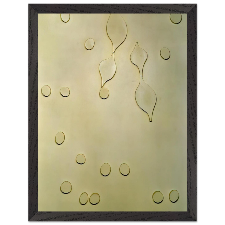 Leafage and Drops by Jean Arp — Framed art print at Zephyeer
