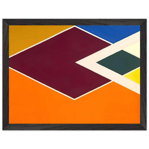 Batticaloa from the Diamond Drill series - Hard Edge Painting by Larry Zox — Framed art print at Zephyeer