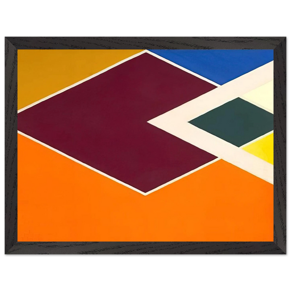 Batticaloa from the Diamond Drill series - Hard Edge Painting by Larry Zox — Framed art print at Zephyeer
