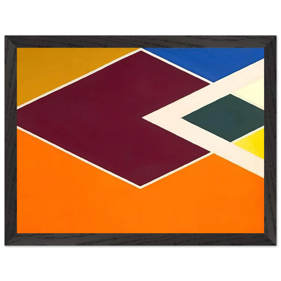 Batticaloa from the Diamond Drill series - Hard Edge Painting by Larry Zox — Framed art print at Zephyeer