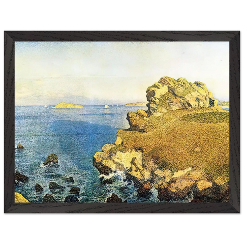 THE POINTE DE PER KIRIDEC AT ROSCOFF by Theo van Rysselberghe — Framed art print at Zephyeer