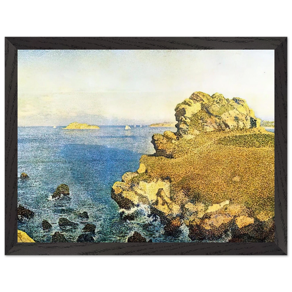 THE POINTE DE PER KIRIDEC AT ROSCOFF by Theo van Rysselberghe — Framed art print at Zephyeer