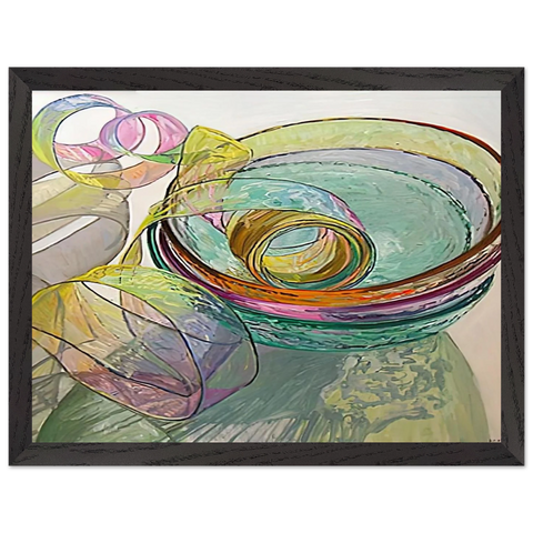 ORANGE PINK GREEN 2003 by Janet Fish — Framed art print at Zephyeer
