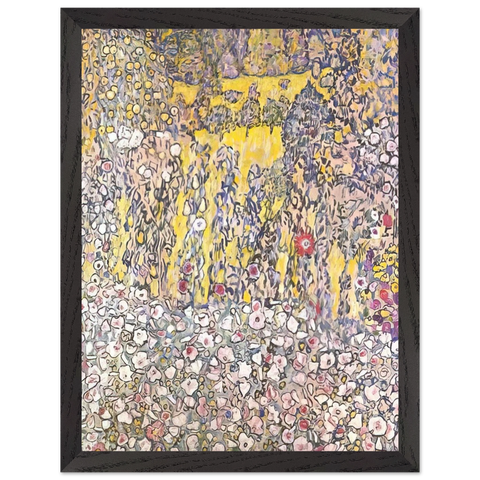 HORTICULTURAL LANDSCAPE WITH A HILLTOP by Gustav Klimt — Framed art print at Zephyeer