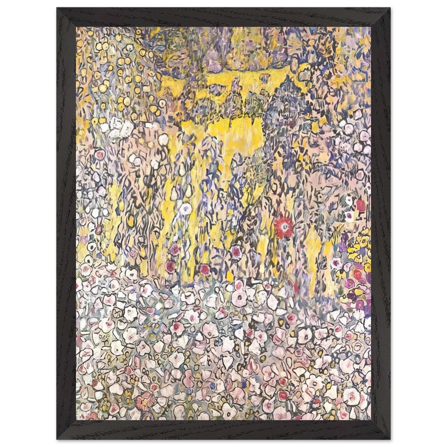 HORTICULTURAL LANDSCAPE WITH A HILLTOP by Gustav Klimt — Framed art print at Zephyeer