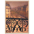 A BALCONY IN PARIS 1881 by Gustave Caillebotte — Framed art print at Zephyeer