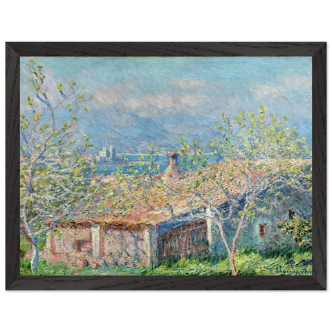 Gardener's House at Antibes by Claude Monet — Framed art print at Zephyeer