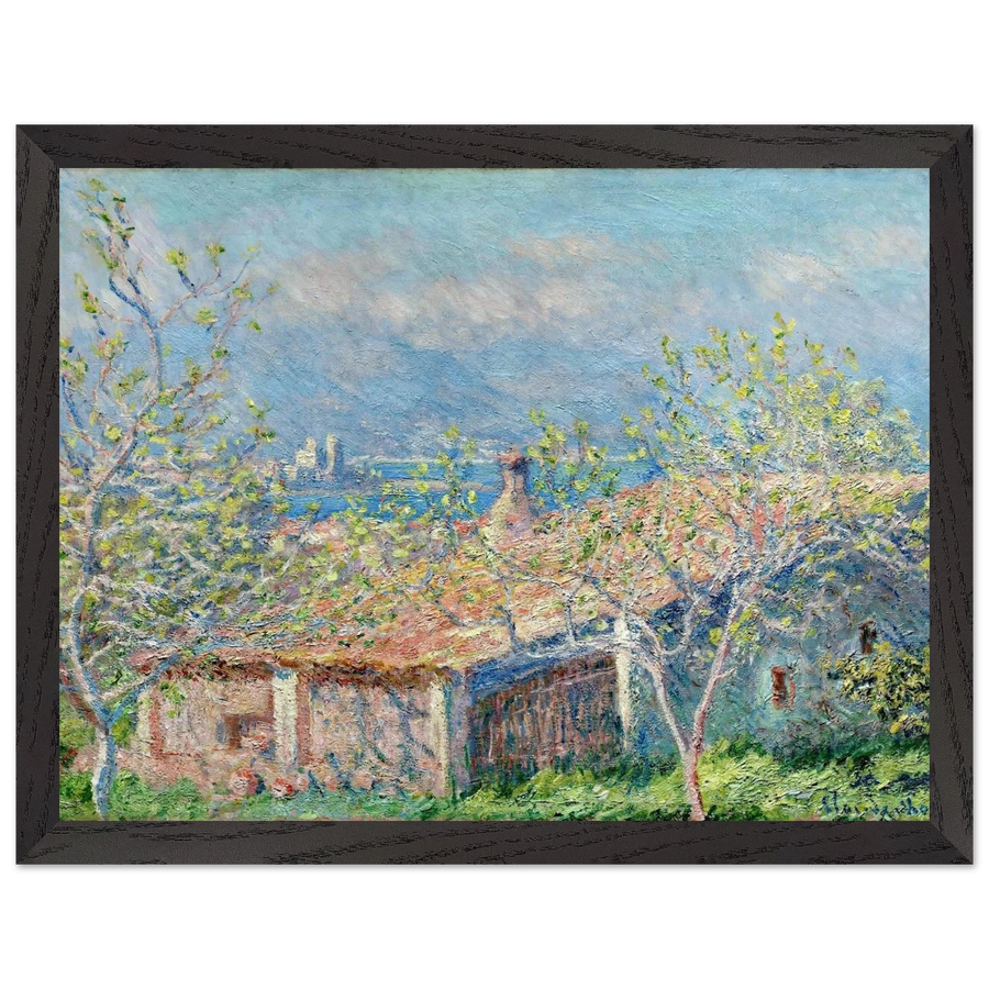 Gardener's House at Antibes by Claude Monet — Framed art print at Zephyeer