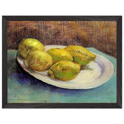 Still Life with Lemons on a Plate by Vincent van Gogh — Framed art print at Zephyeer