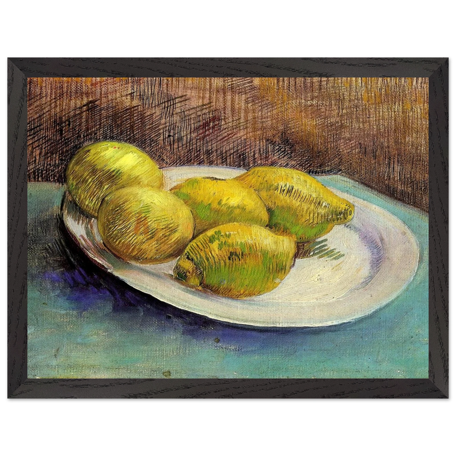 Still Life with Lemons on a Plate by Vincent van Gogh — Framed art print at Zephyeer