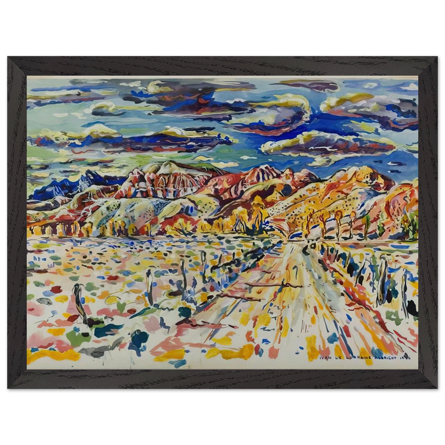 RANCH WYOMING 1946 by Ivan Albright — Framed art print at Zephyeer