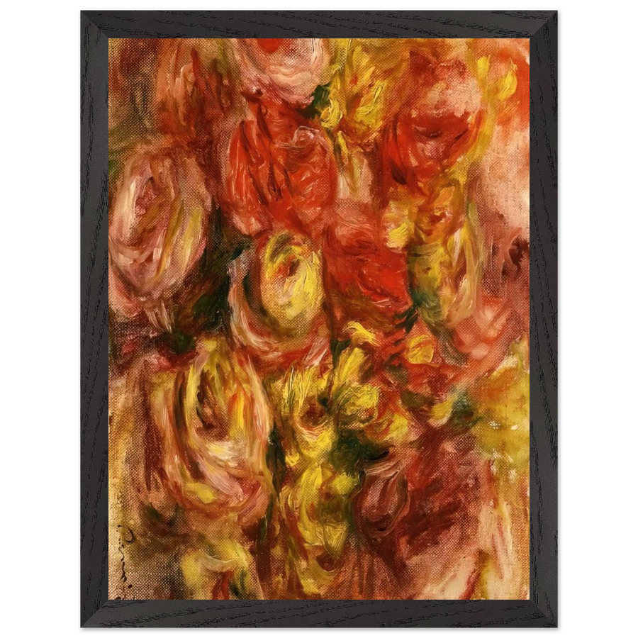 Study of Flowers by Pierre-Auguste Renoir — Framed art print at Zephyeer