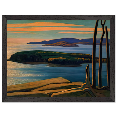 Afternoon Sun, Lake Superior - 1924 by Lawren Harris — Framed art print at Zephyeer
