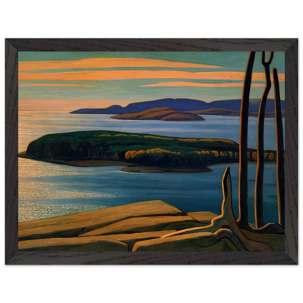 Afternoon Sun, Lake Superior - 1924 by Lawren Harris — Framed art print at Zephyeer