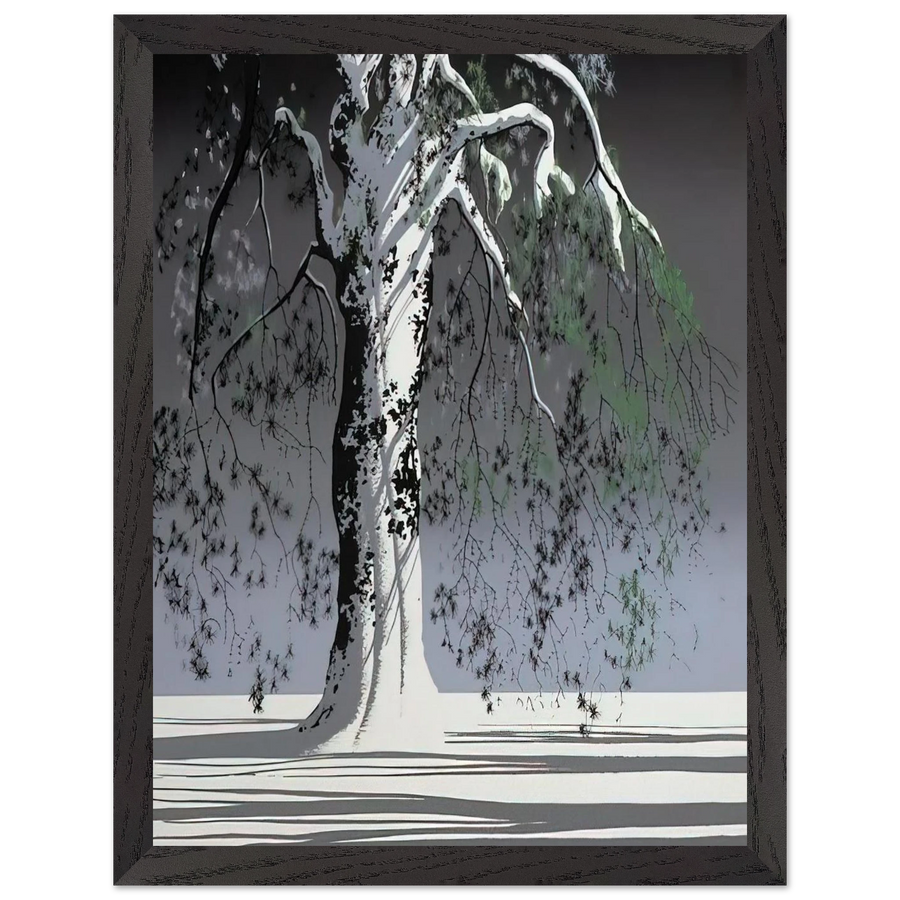 Fir Tree In Snow by Eyvind Earle — Framed art print at Zephyeer