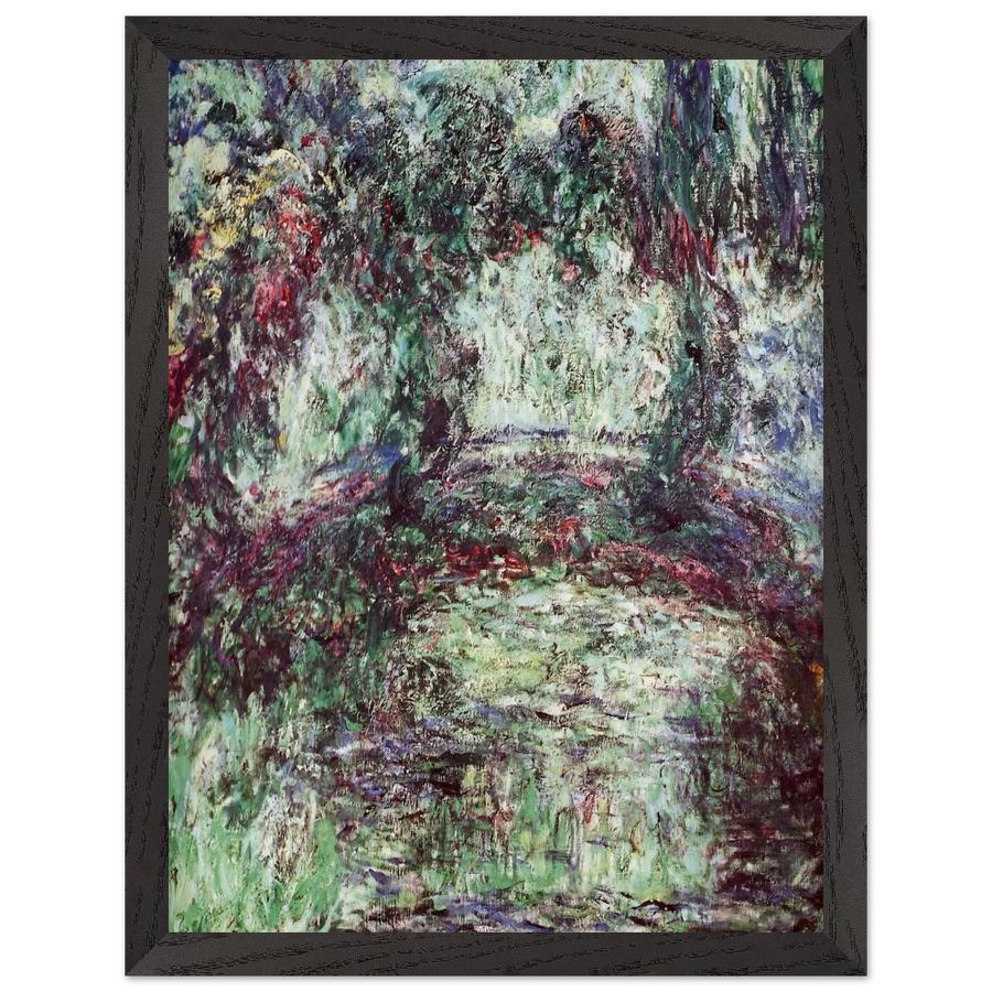 The Japanese Bridge 2 by Claude Monet — Framed art print at Zephyeer