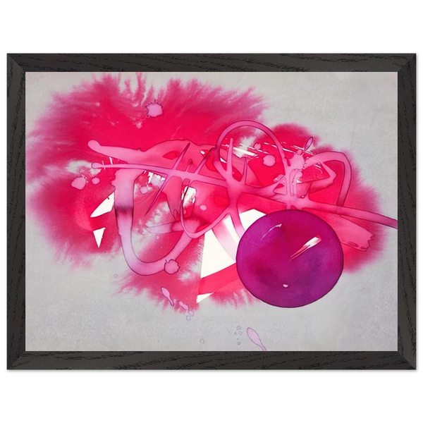 UNTITLED PURPLE CIRCLE by Luis Feito — Framed art print at Zephyeer