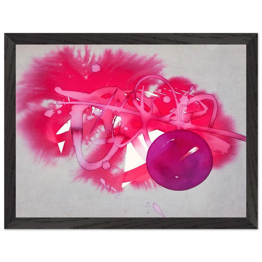 UNTITLED PURPLE CIRCLE by Luis Feito — Framed art print at Zephyeer