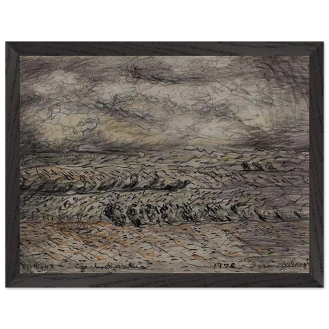 NEAR PRAGUE CZECHOSLOVAKIA 1976 by Ivan Albright — Framed art print at Zephyeer