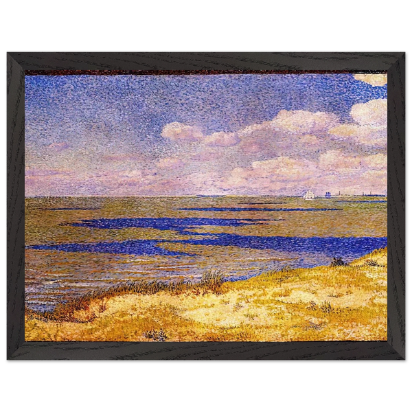VIEW OF THE RIVER SCHELDT 1893 by Theo van Rysselberghe — Framed art print at Zephyeer