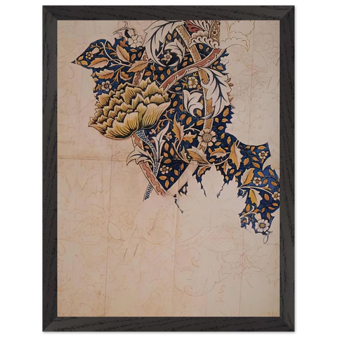 DESIGN FOR WINDRUSH PRINTED TEXTILE 1883 by William Morris — Framed art print at Zephyeer