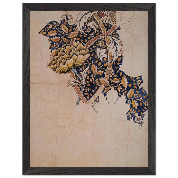 DESIGN FOR WINDRUSH PRINTED TEXTILE 1883 by William Morris — Framed art print at Zephyeer