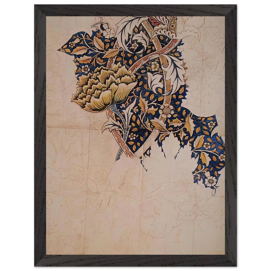DESIGN FOR WINDRUSH PRINTED TEXTILE 1883 by William Morris — Framed art print at Zephyeer