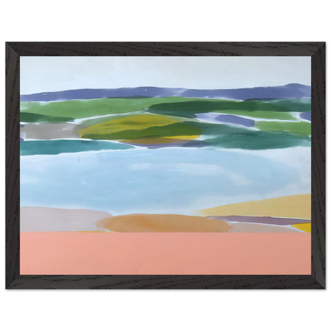 Survival's Shore - 1980 by Ronnie Landfield — Framed art print at Zephyeer