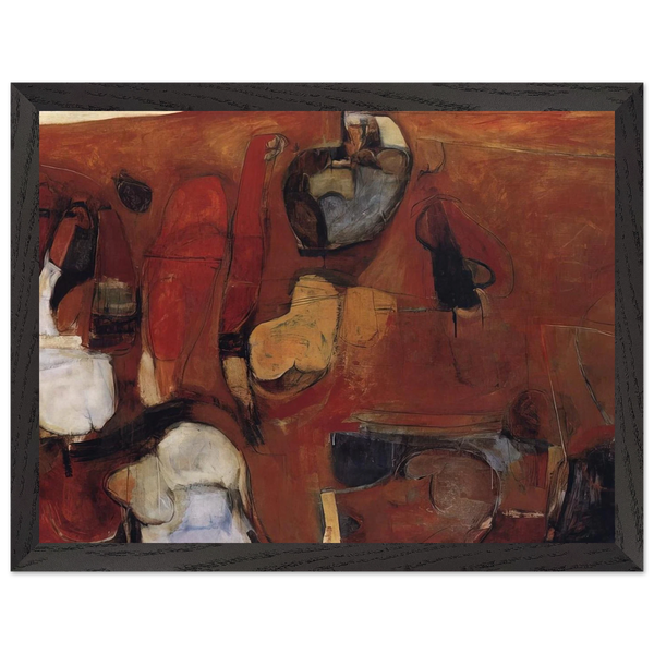 Untitled Red Painting - 1960 by Brett Whiteley — Framed art print at Zephyeer