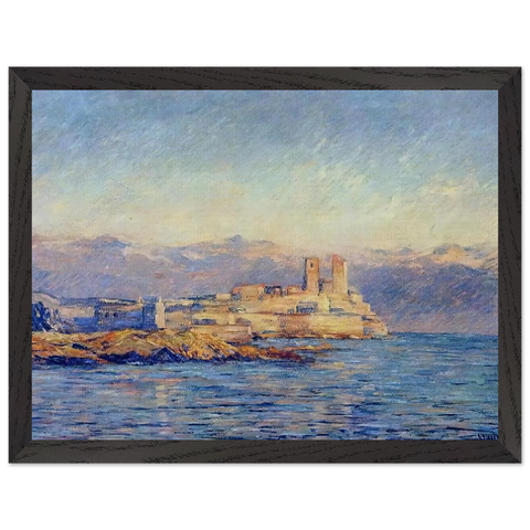 The Castle in Antibes by Claude Monet — Framed art print at Zephyeer
