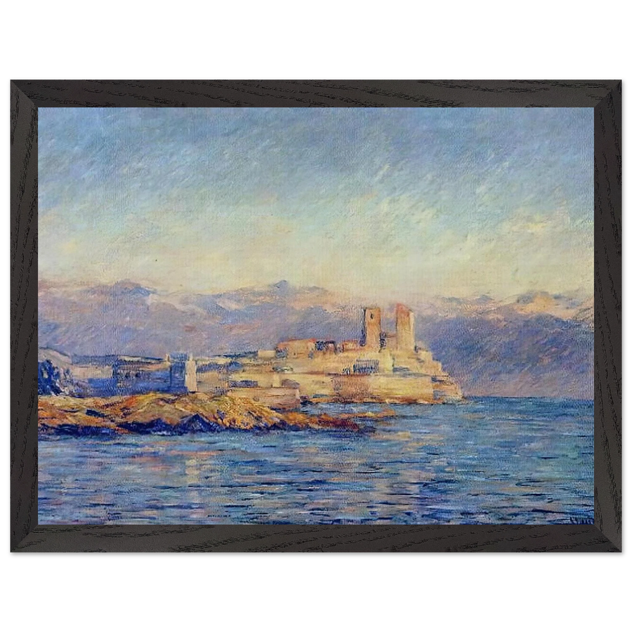 The Castle in Antibes by Claude Monet — Framed art print at Zephyeer